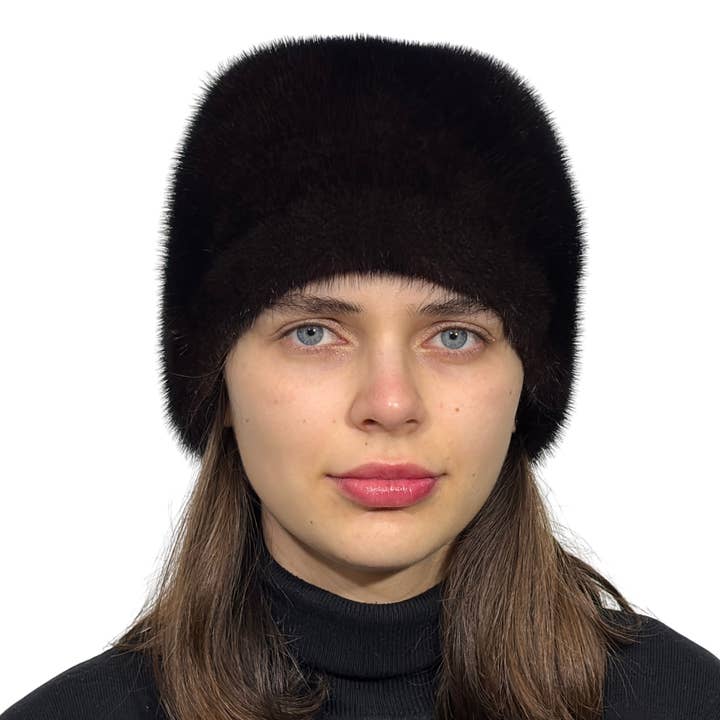 Kvinders minkpels hat luksus vinter russiske pelshatte kasketter for engroshandel hos FurStyleUa