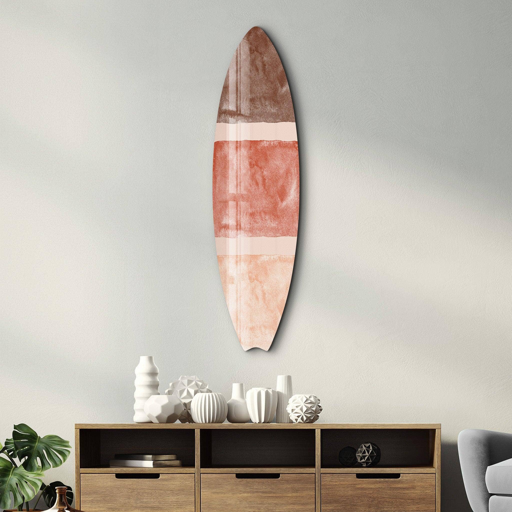 Artdesigna KG - Wholesale Wall Accent - Earthy Tones Abstract | Surfboard Glass Wall Art1