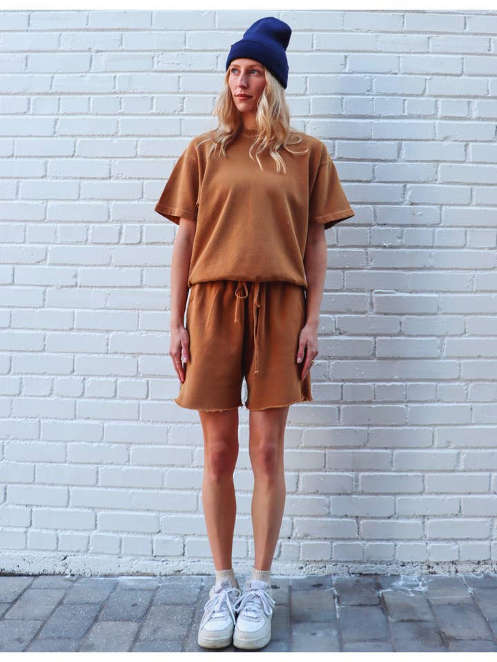 People Of Leisure - Wholesale Sweatshirt - Women's - Melody Crewneck Saddle