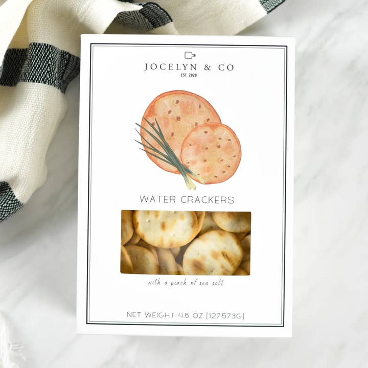 Craquelins à l'eau pour la vente par Jocelyn & Co