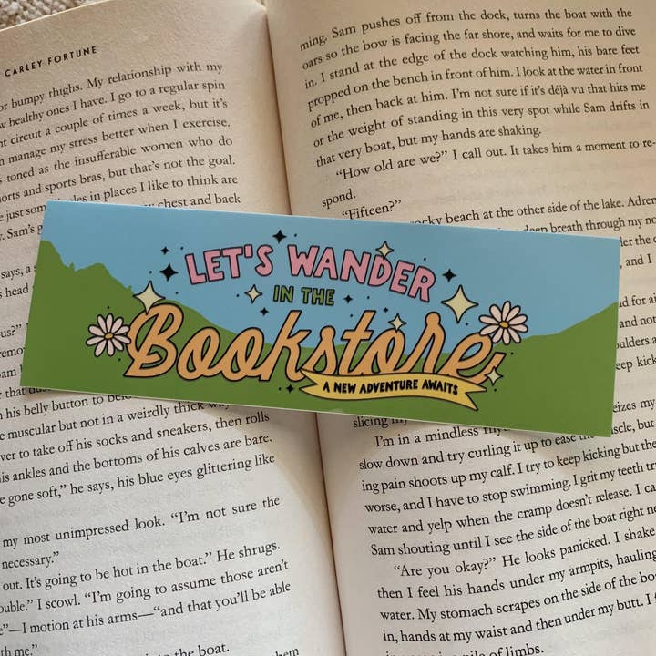 Errer dans la librairie Marque-page vinyle autocollant pour la vente par Tiny Acres Co