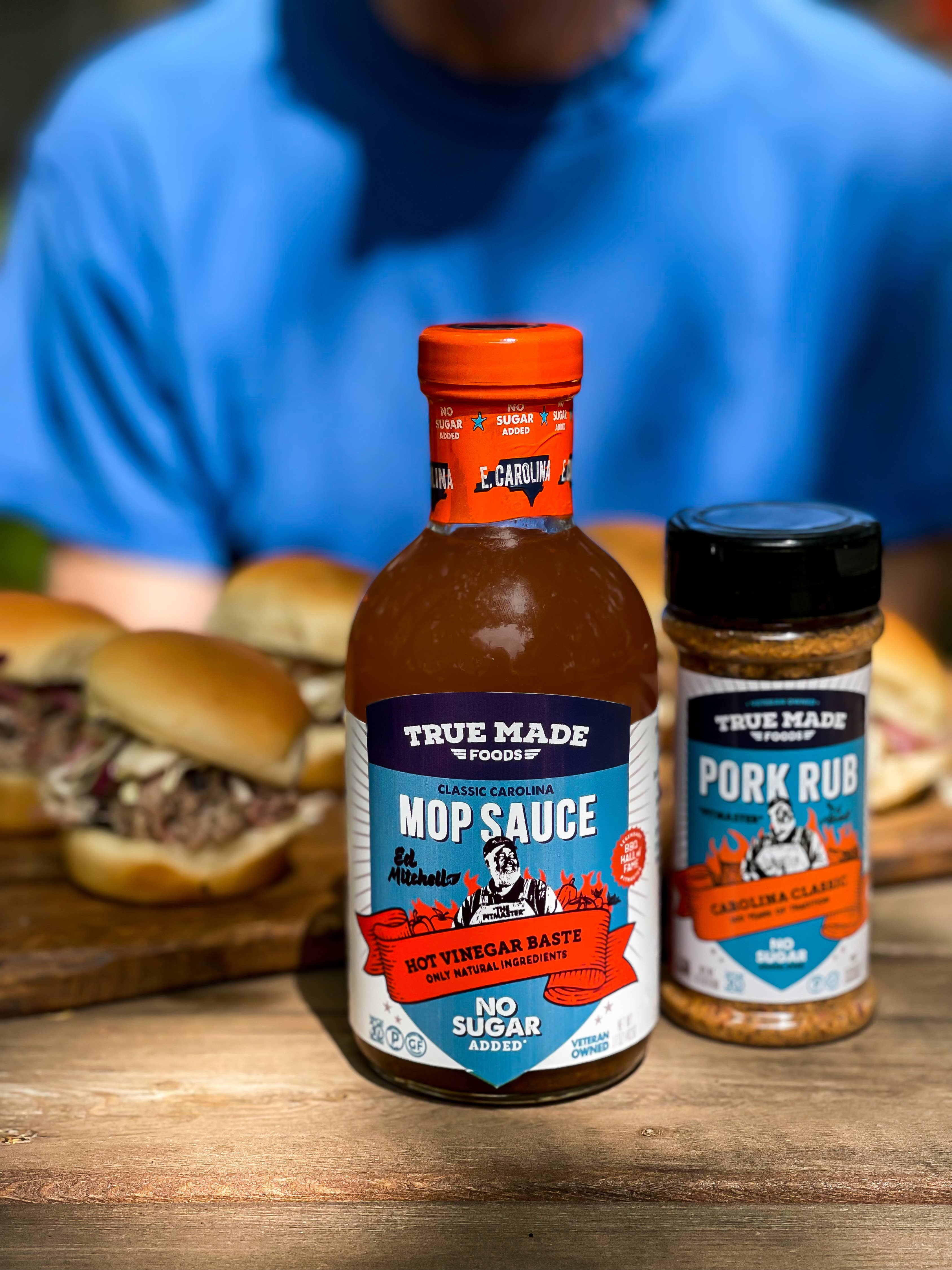 True Made Foods - Wholesale BBQ Sauce - Pitmaster East Carolina Vinegar BBQ Mop Sauce10