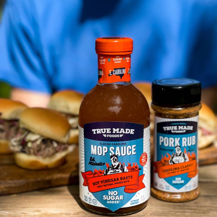 True Made Foods - Wholesale BBQ Sauce - Pitmaster East Carolina Vinegar BBQ Mop Sauce10