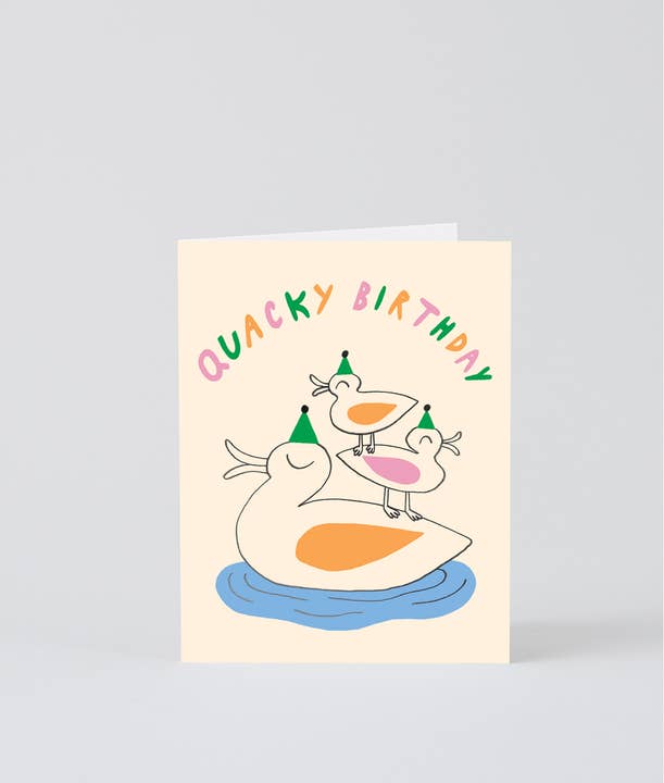 Wrap (US duties paid) - Wholesale Birthday Card - Quacky Birthday Kids Birthday Greetings Card1