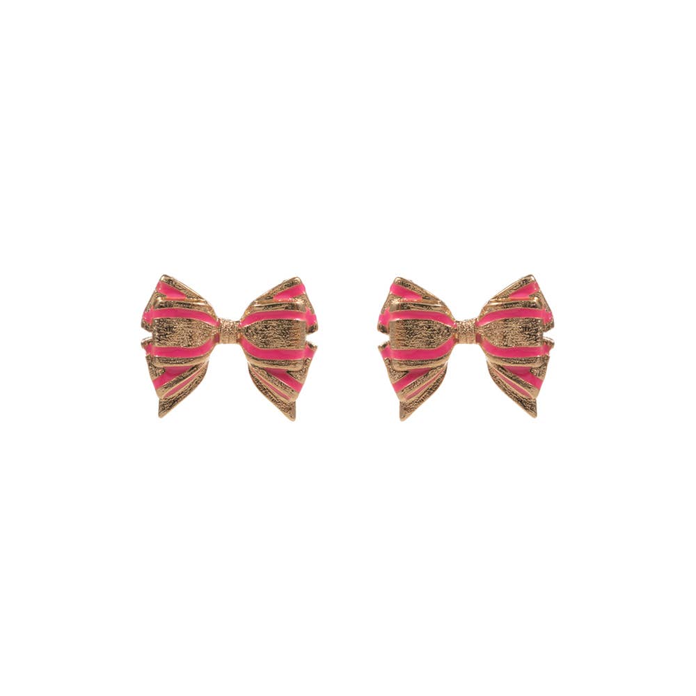 JOIA ACCESSORIES - Wholesale Stud/Post Earrings - BOW SHAPED POST EARRING, C2E 32081