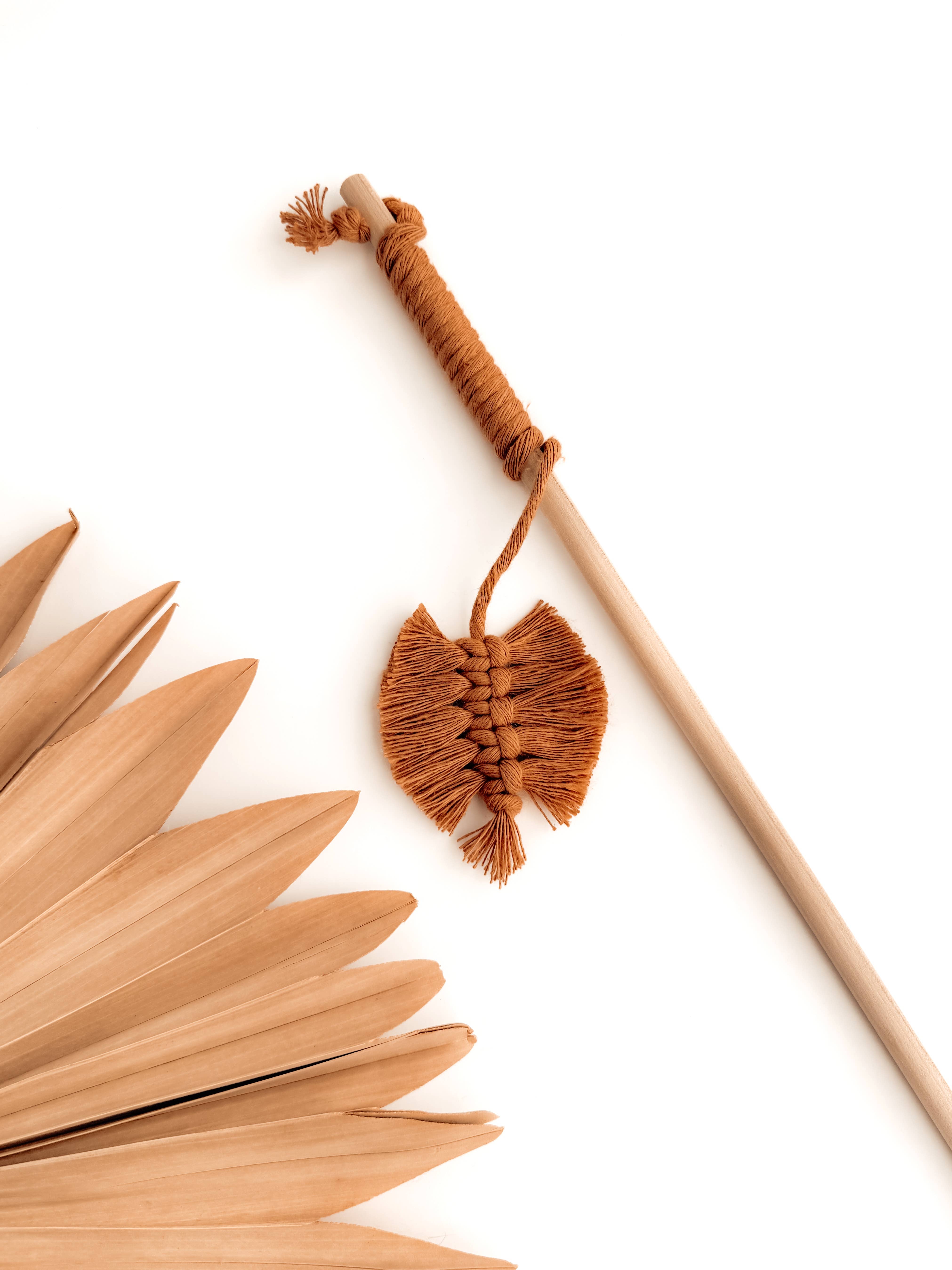 Meraki The Studio Co. - Wholesale Pet Toy - Cat - Macrame Cat Wand Teaser Toy | Gifts for Pets & Kitten Lovers9