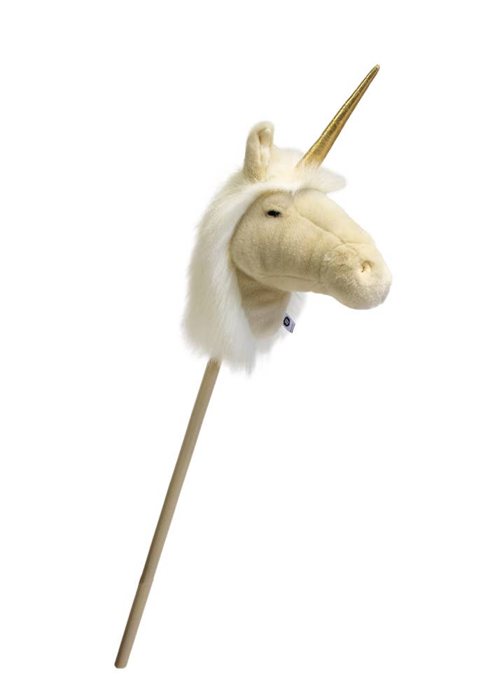 Stick animal: Hobbyhorse Unicorn for wholesale by WILD & SOFT