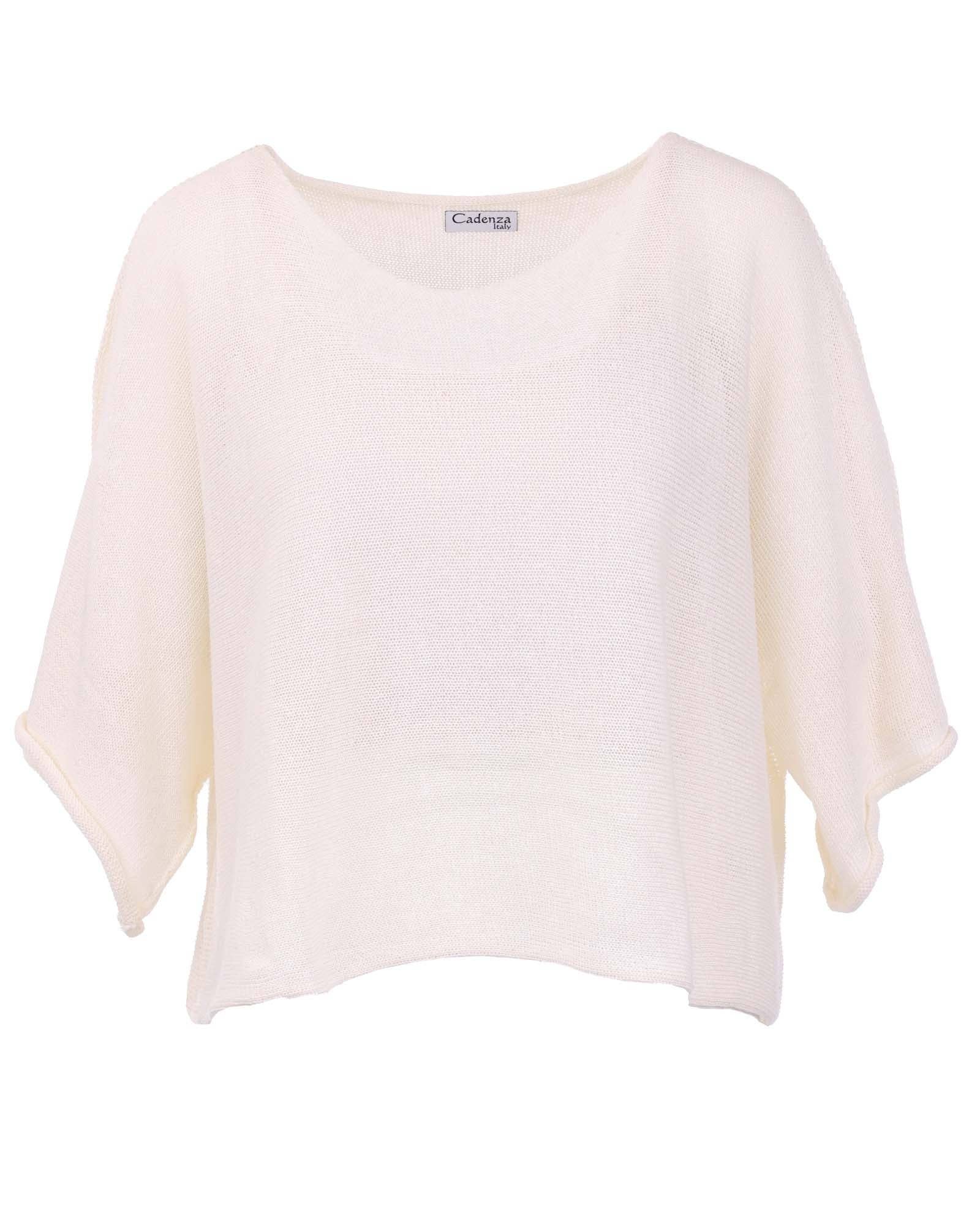 Cadenza Italy Ltd - Vendita all'ingrosso Top in maglia - Donna - Top corto a tunica in misto cotone14