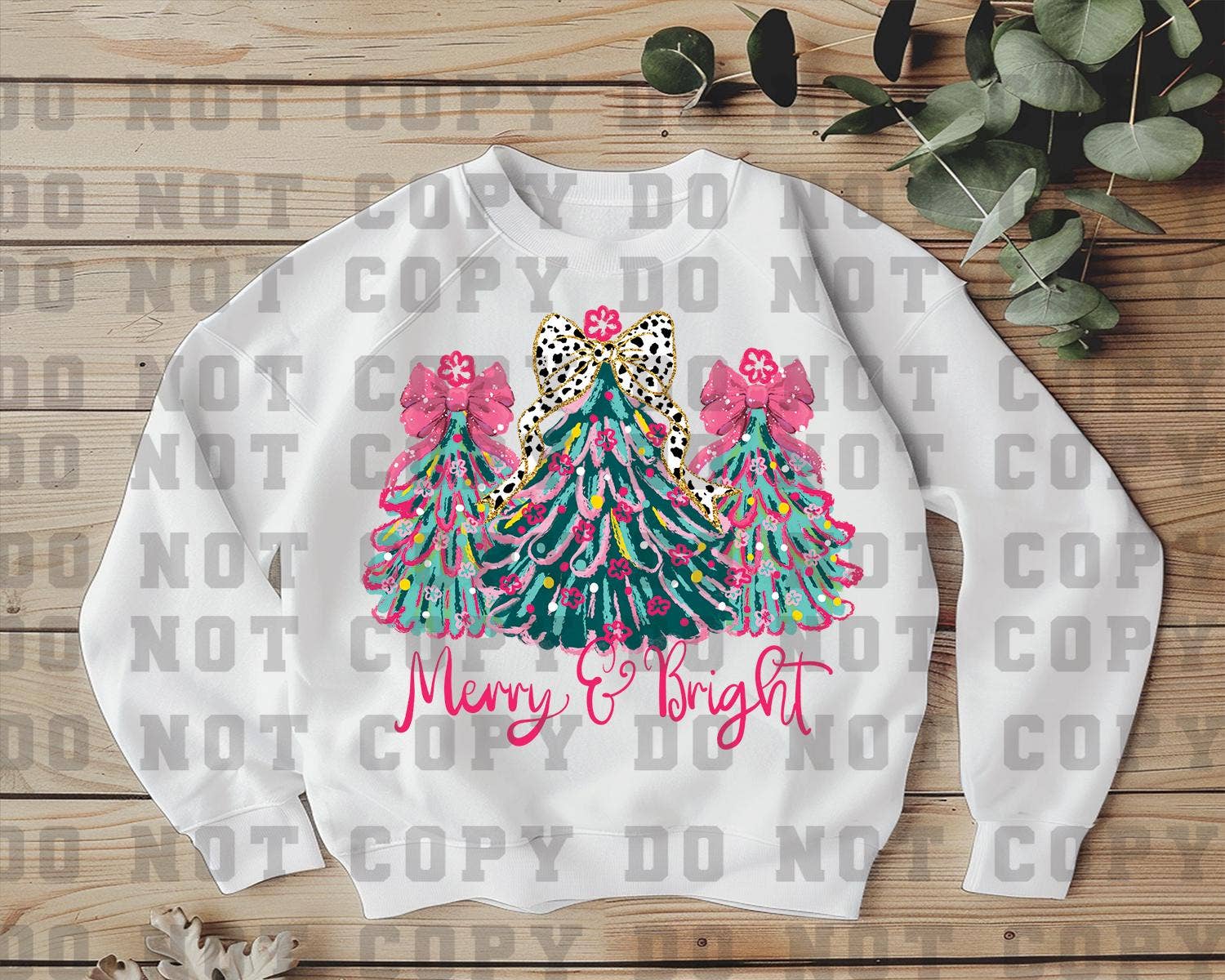 rnsublimation - Wholesale Sublimation Transfer - DTF Merry and Bright Ready-to-Press T-Shirt Transfer1