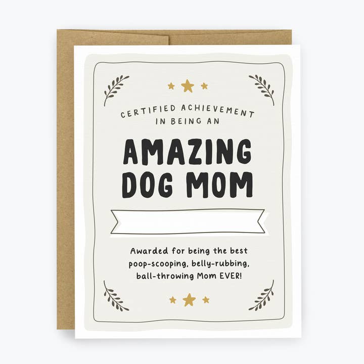 Dog Mom Card, Pet Greeting Cards, Mother's Day from Dog for wholesale by Kreate Paper Co.