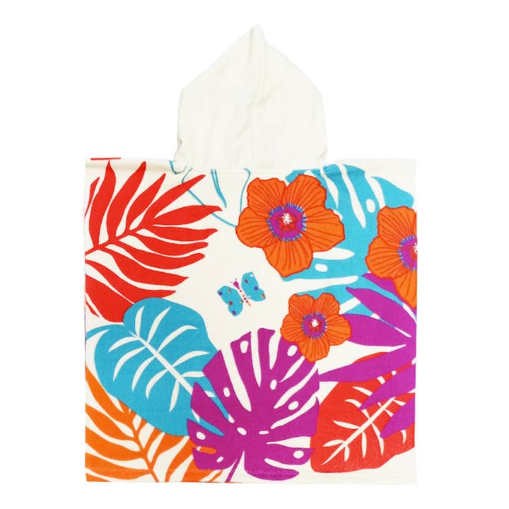 Le comptoir de la plage - Wholesale Surfponcho - Kinderen en baby - Lindy kinderponcho met bedrukt microvezel-polyesterpatroon