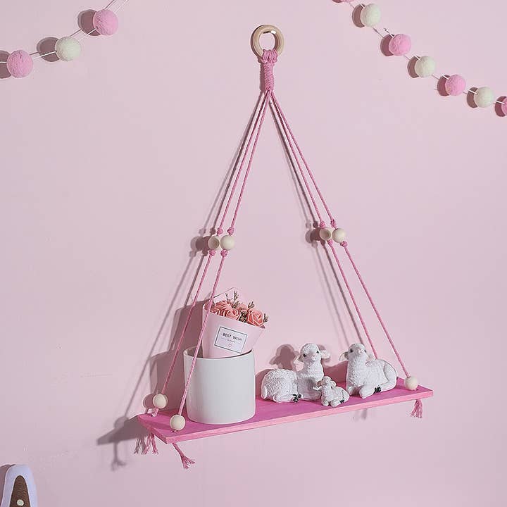 Prateleiras de plantador tecidas à mão Tapeçaria de suspensão de parede Decoração para casa por atacado de Ailly's garden