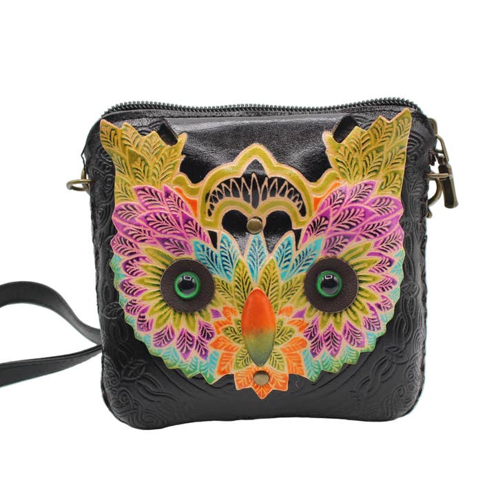 Leather fanny pack and crossbody purse small size for wholesale by Sunflower Handmade leather inc