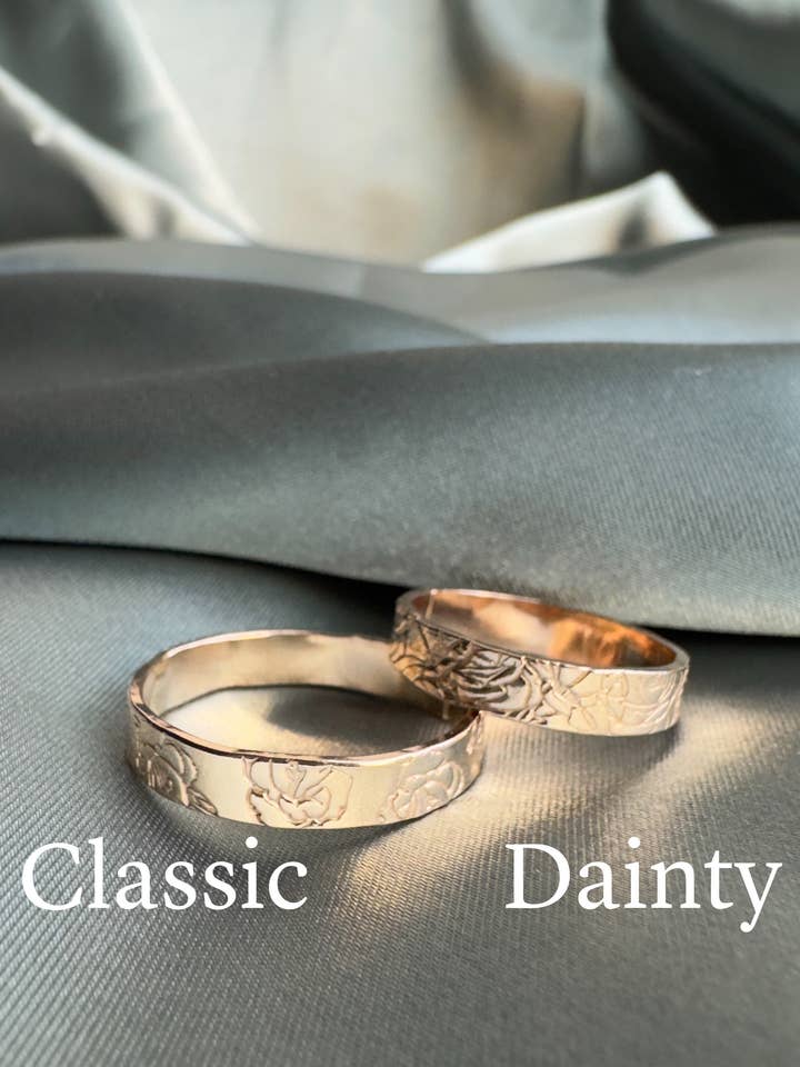 Birth month flower ring- Classic for wholesale by Bezalel and Co