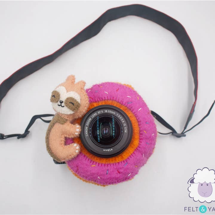 Sloth Camera Lens Accessories for wholesale by Felt and Yarn