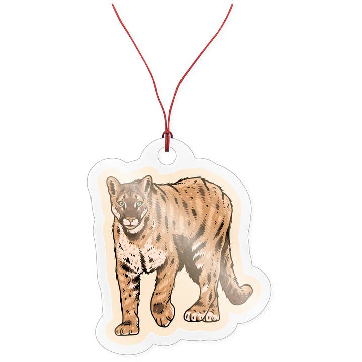 Ornament - Lifelike Cougar for wholesale by Morris Magnets