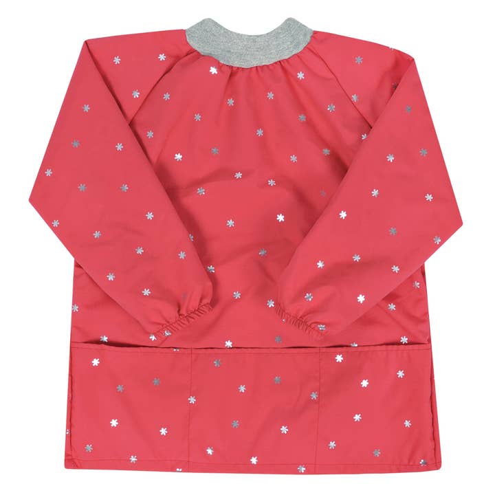 Perlimpinpin - Wholesale Apron - Kids - Kid Smock - Silver Flowers