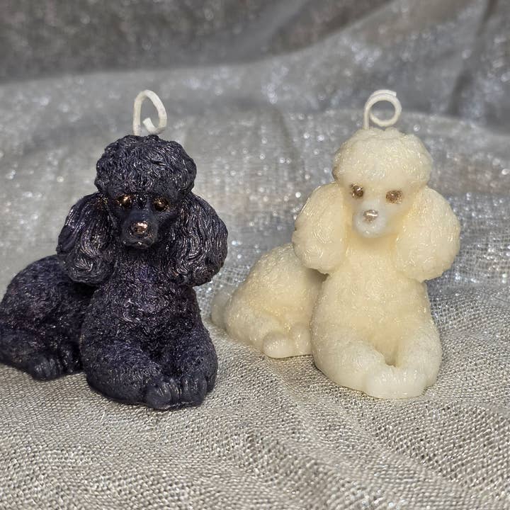 Poodle Candles for wholesale by Melmade Scents