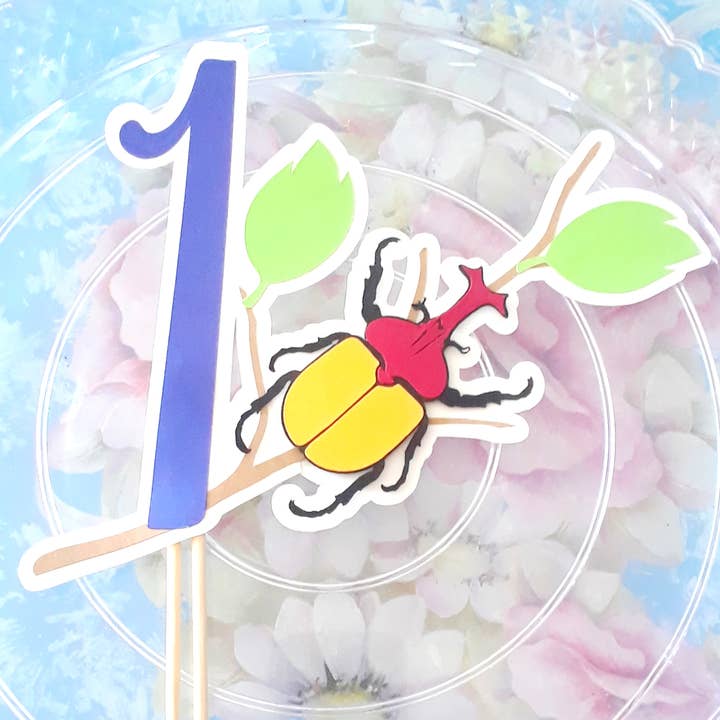 Dream Events in Paper – wholesale Cake/cupcake topper – Bug Themed Cake Topper1