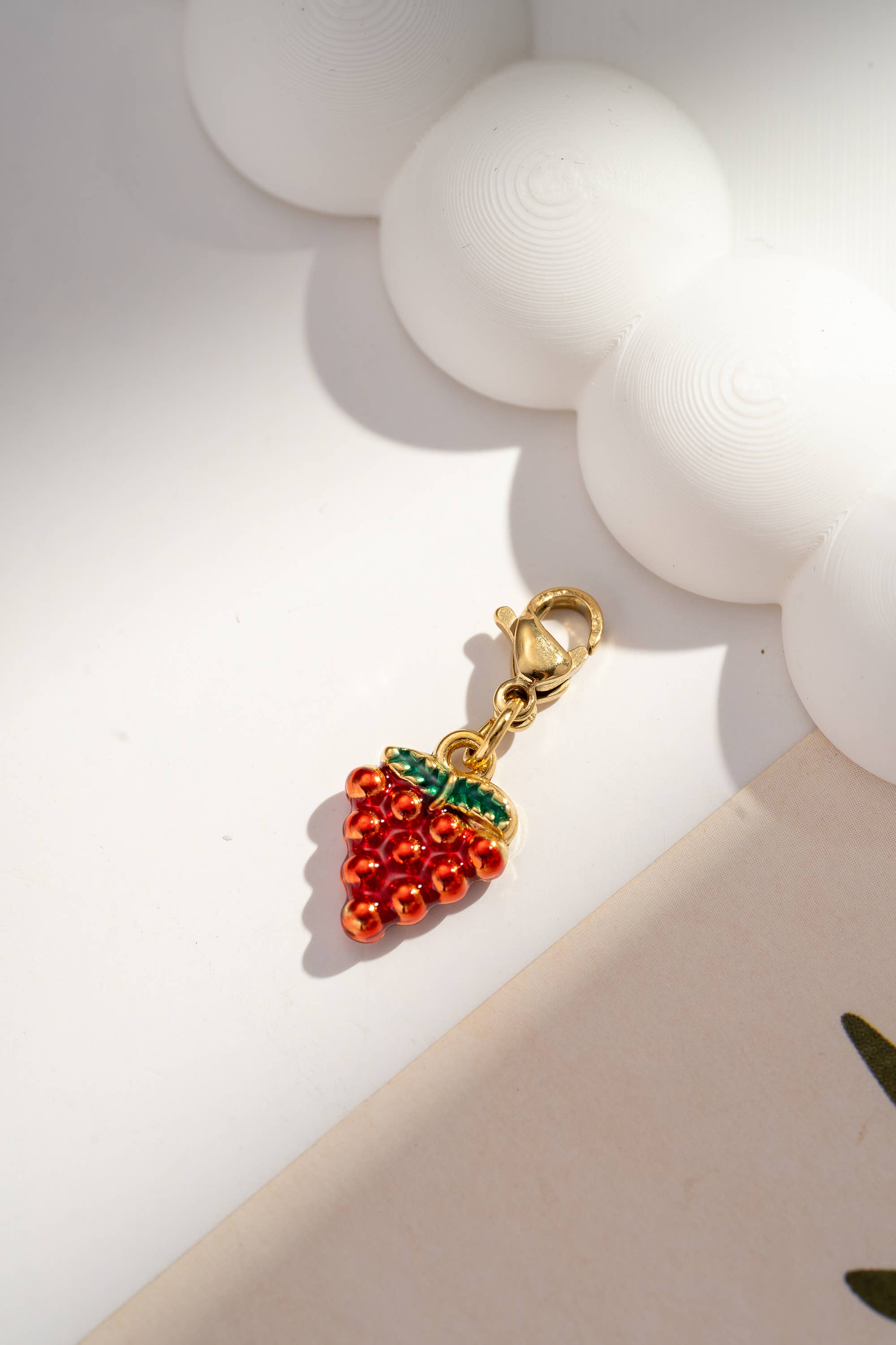 COSMOS - Wholesale Individual Charm/Pendant - Set of 10 colorful fruit flower charms stainless steel8