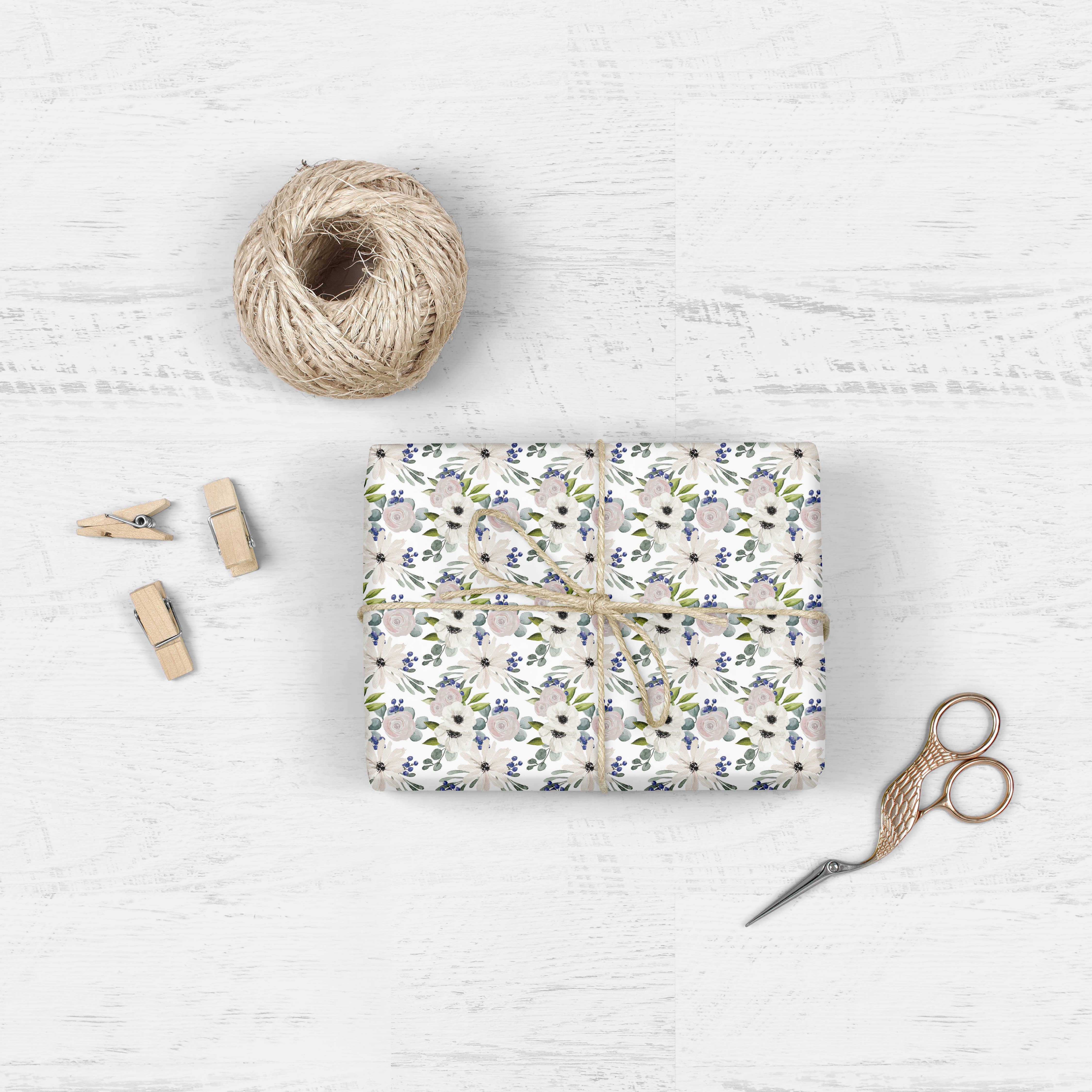 Phillips Designs - Wholesale Wrapping Paper Roll - White Blushed Art Paper1