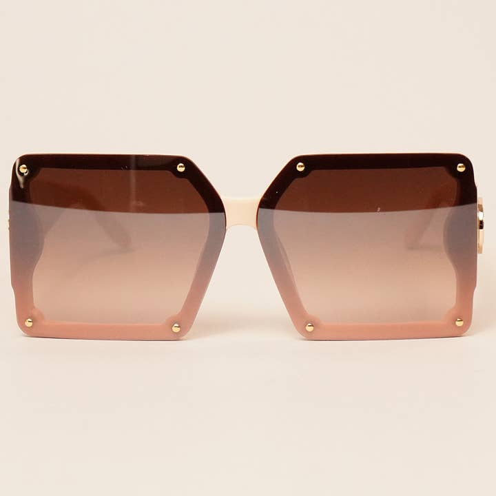 ASSORTED COLOR Tortoise Frame with Gradient Sunglasses for wholesale on Faire