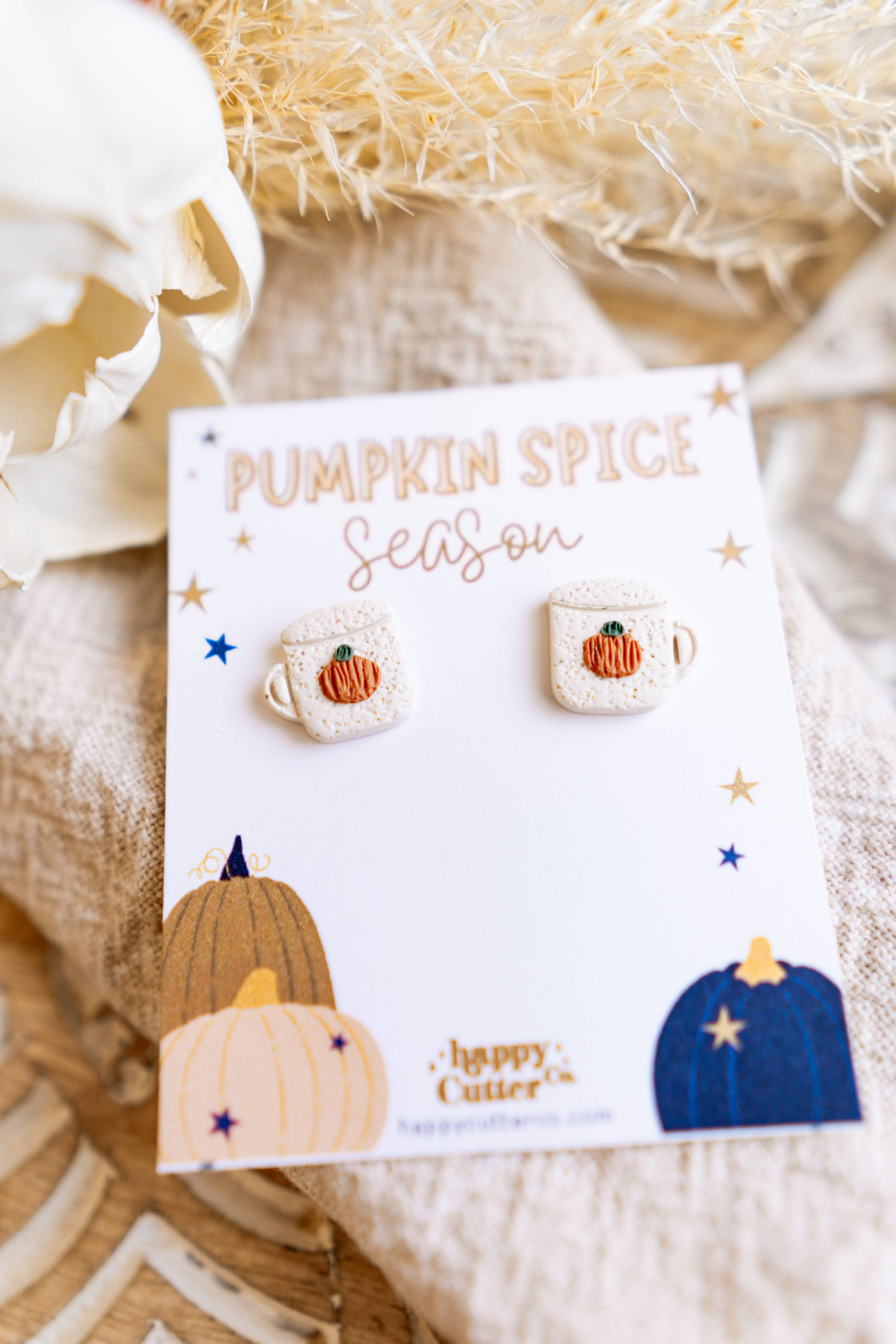 Happy Cutter Co - Wholesale Stud/Post Earrings - Cozy Fall Stud Earrings | Fall Lover Earrings |Fall Mug Stud3