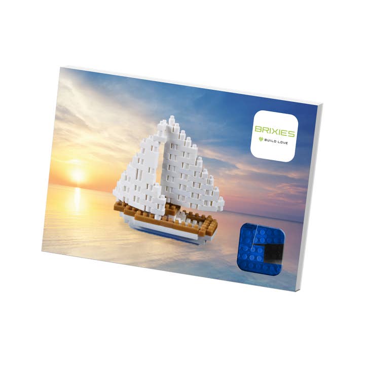 Brixies - Wholesale Build-a-Toy - Kids - BRIXIES Sailing Ship Postcard1