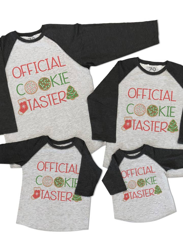 Matching Family - Official Cookie Taster - Baking Grey Shirt for wholesale by 7 ate 9 Apparel