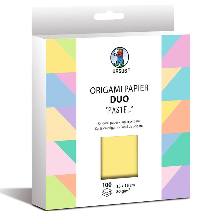 URSUS® / Buntpapierfabrik Ludwig Bähr GmbH & Co. KG - Wholesale Briefhoofd - Origamipapier Duo „Pastel”