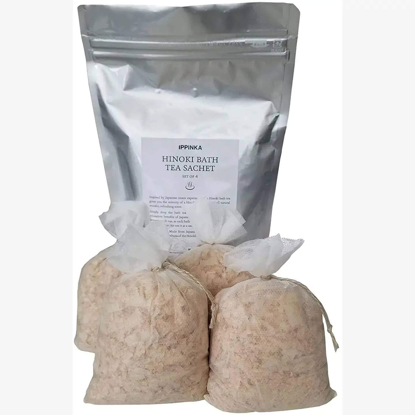 IPPINKA Made in Japan - Wholesale Bath Soak/Milk - Hinoki Bath Tea Sachet (Set of 2), All natural2