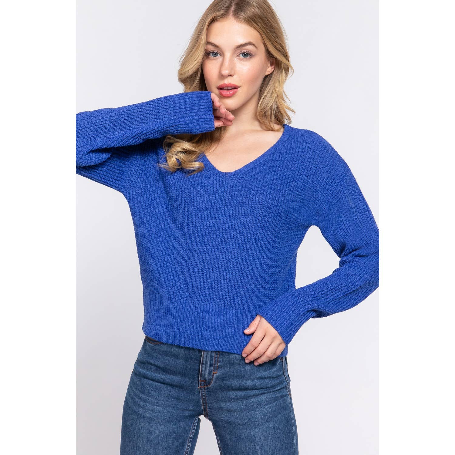 Apolline – Engroshandel Pullover - Dame – DOLMAN SLV STRAPPY TRØJE MED ÅBEN RYG12