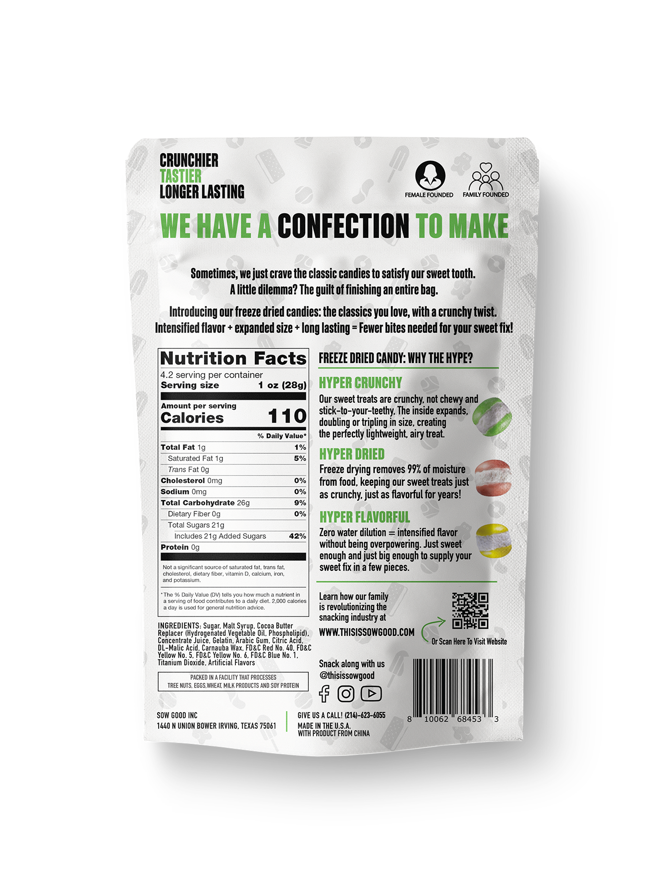 Sow Good Inc – Engroshandel Bolcher – Frysetørrede søde bidder2