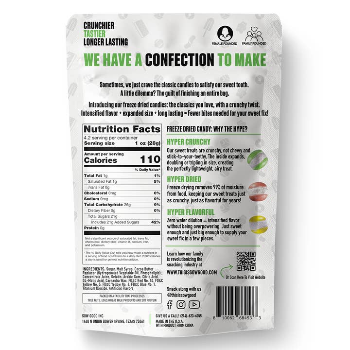 Sow Good Inc – Großhandel Bonbons – Gefriergetrocknete süße Bissen2