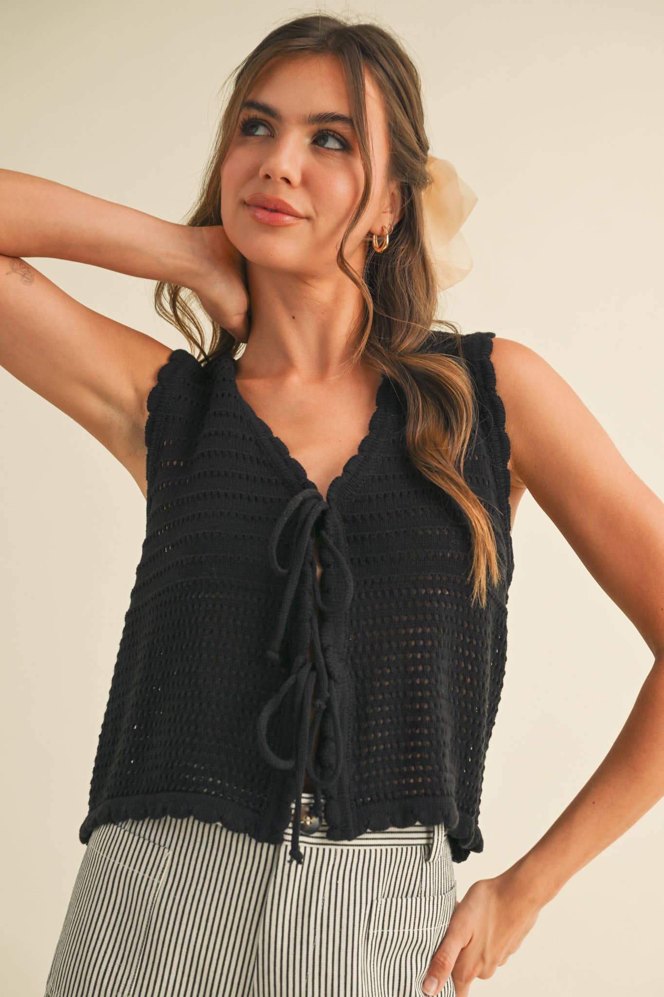 &MERCI – wholesale Tröjväst – Dam – TIE FRONT TRÖJVÄST MSW1087214