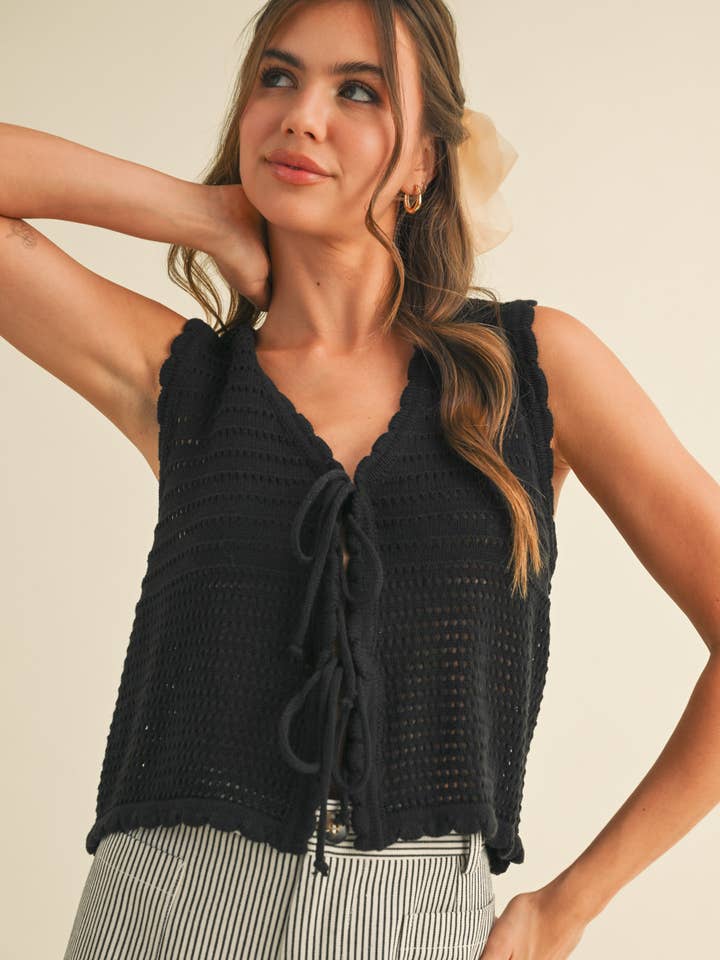 &MERCI – wholesale Tröjväst – Dam – TIE FRONT TRÖJVÄST MSW1087214