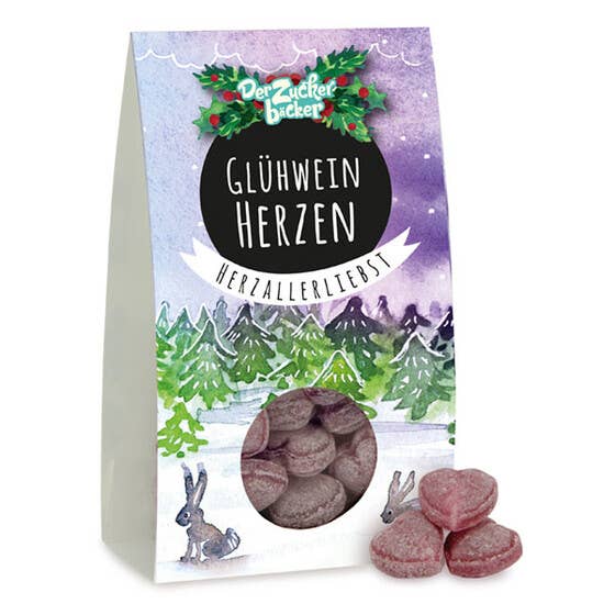 Der Zuckerbäcker – wholesale Gelégodis – Söt del av Glühwein hjärtan sötsaker Vegan jul