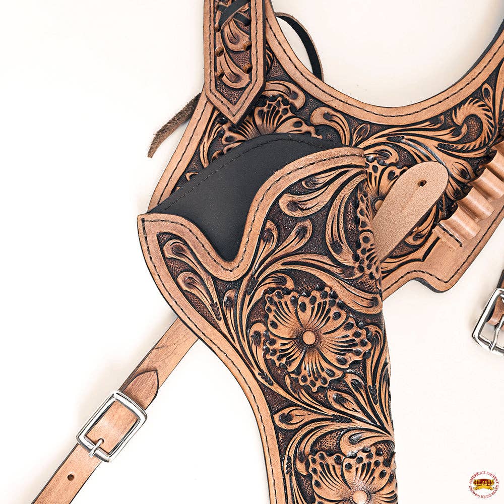 HILASON - Wholesale Horseback Riding Gear - Hilason Western Leather Shoulder Rig Gun Holster 44/45 Caliber8