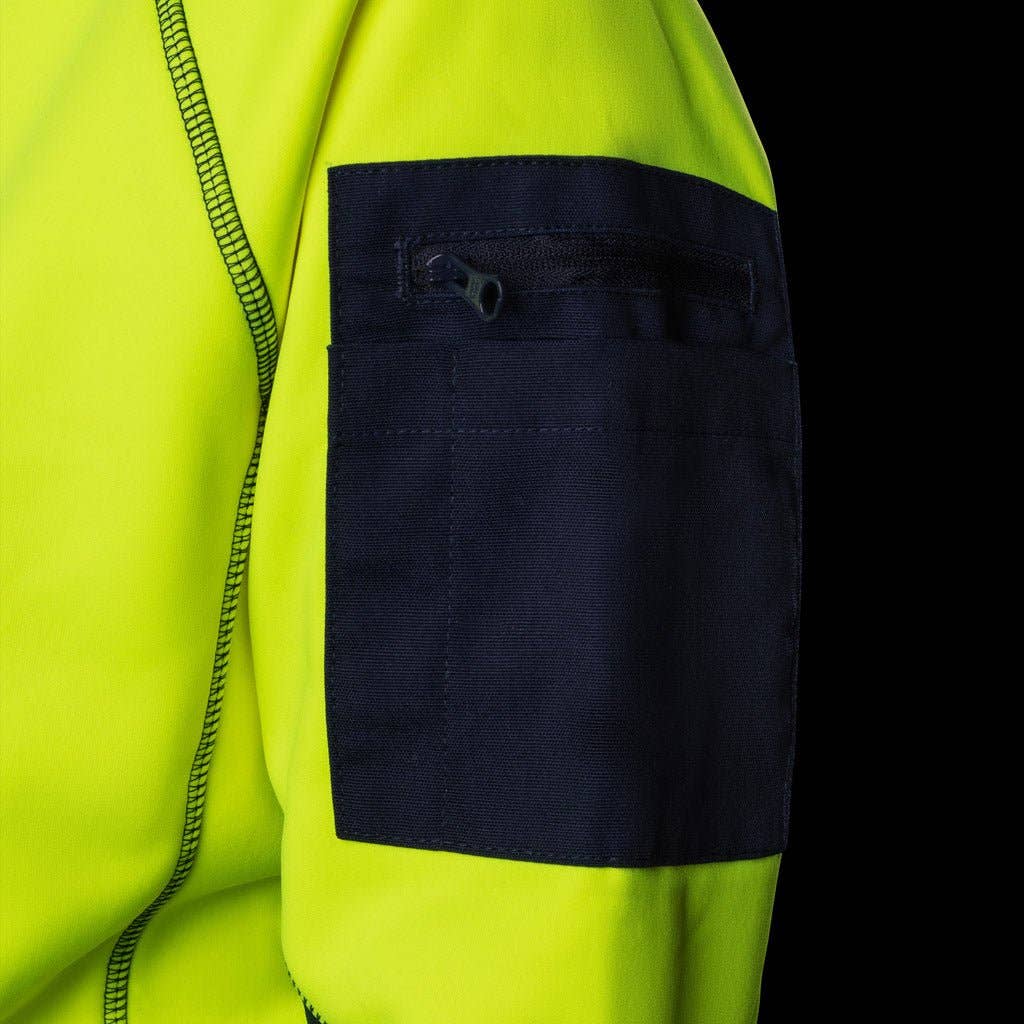 BAD WORKWEAR - Wholesale Hoodie - Women's - BAD WOMENS WATERPROOF RAIN-DEFEND™ HI-VIS FLEECE HOODIE30
