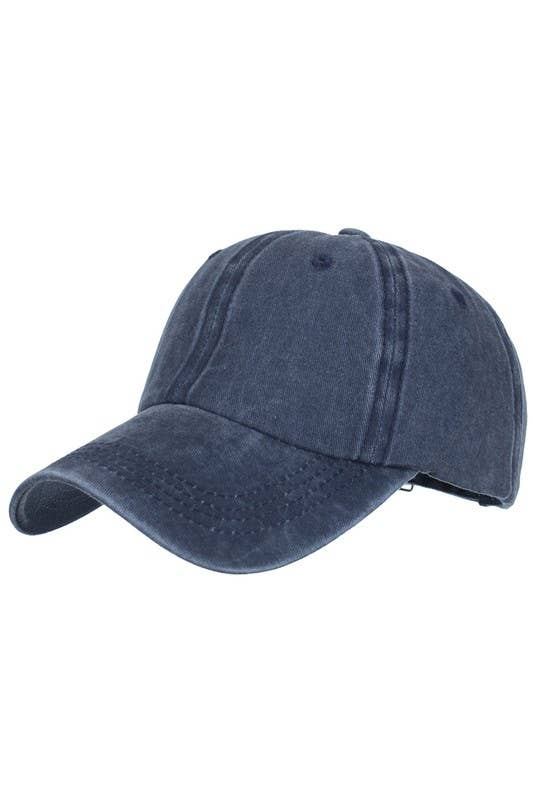 ACCITY - Wholesale Baseball Cap - Women's - Summer Washed Solid Baseball Cap, Sun Hat CWAH20615