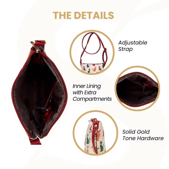 SignareArt - Wholesale Crossbody Bag - Women's - SLING-CHEKY | CHEEKY CAT SLING BAG PURSE CROSSBODY3