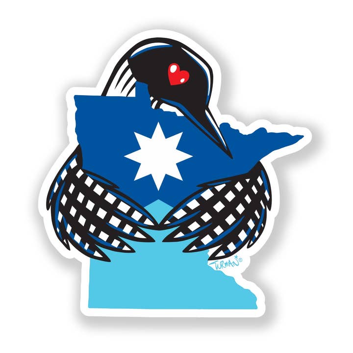 Adam Turman Artwork Co - Wholesale Sticker - Minnesota Love Sticker