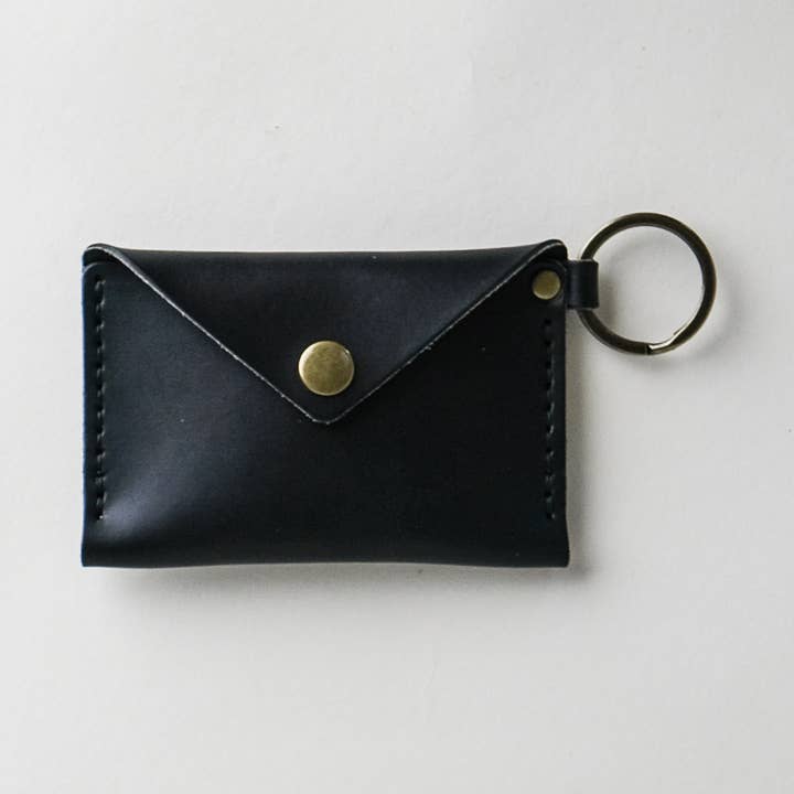 Cartera llavero de piel negra para venta al por mayor de Choice Goods Co.