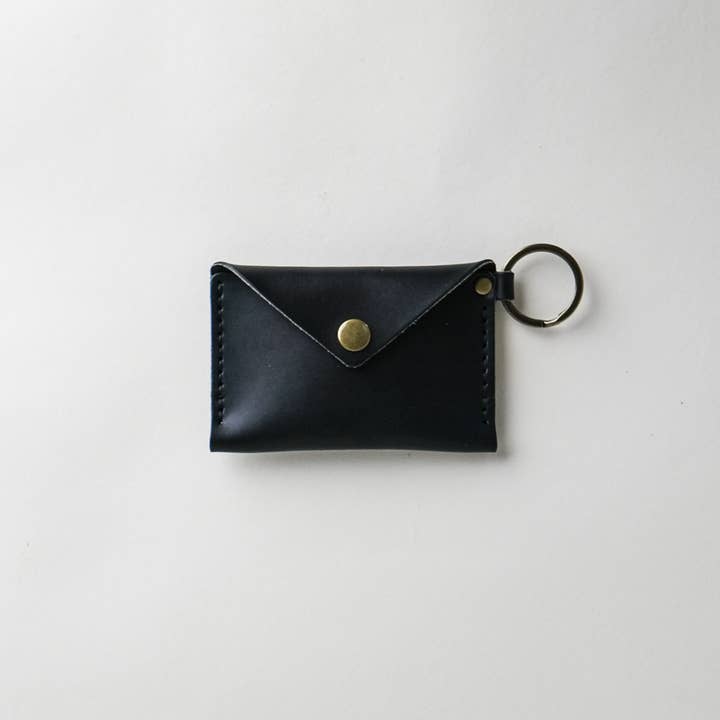Black Leather Keychain Wallet for wholesale by Choice Goods Co.