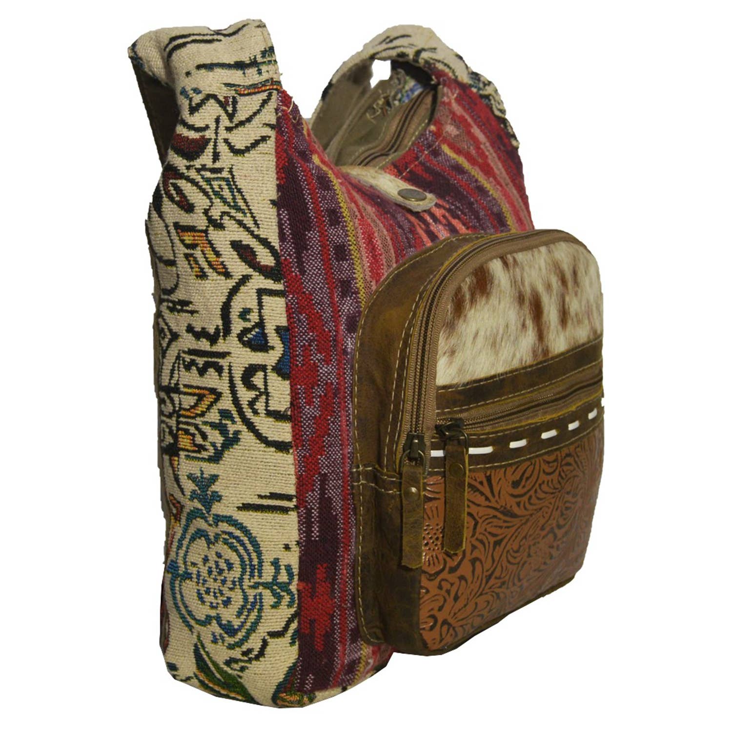 Hopofly Bags – Bolsa de ombro – Mulher por atacado – Bolsa de Ombro Geri para mulher em lona e couro1