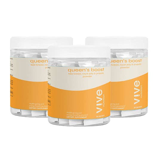Vive Nutrition – wholesale Oralt tillskott/Vitamin – Queen's Boost - Bipollen, Bidrottninggelé och Propolispulver2