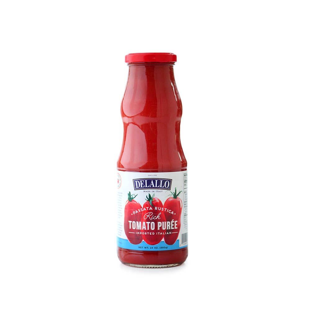 Delallo - Vente Sauces pour pâtes - Purée de tomates Passata (24 oz)1