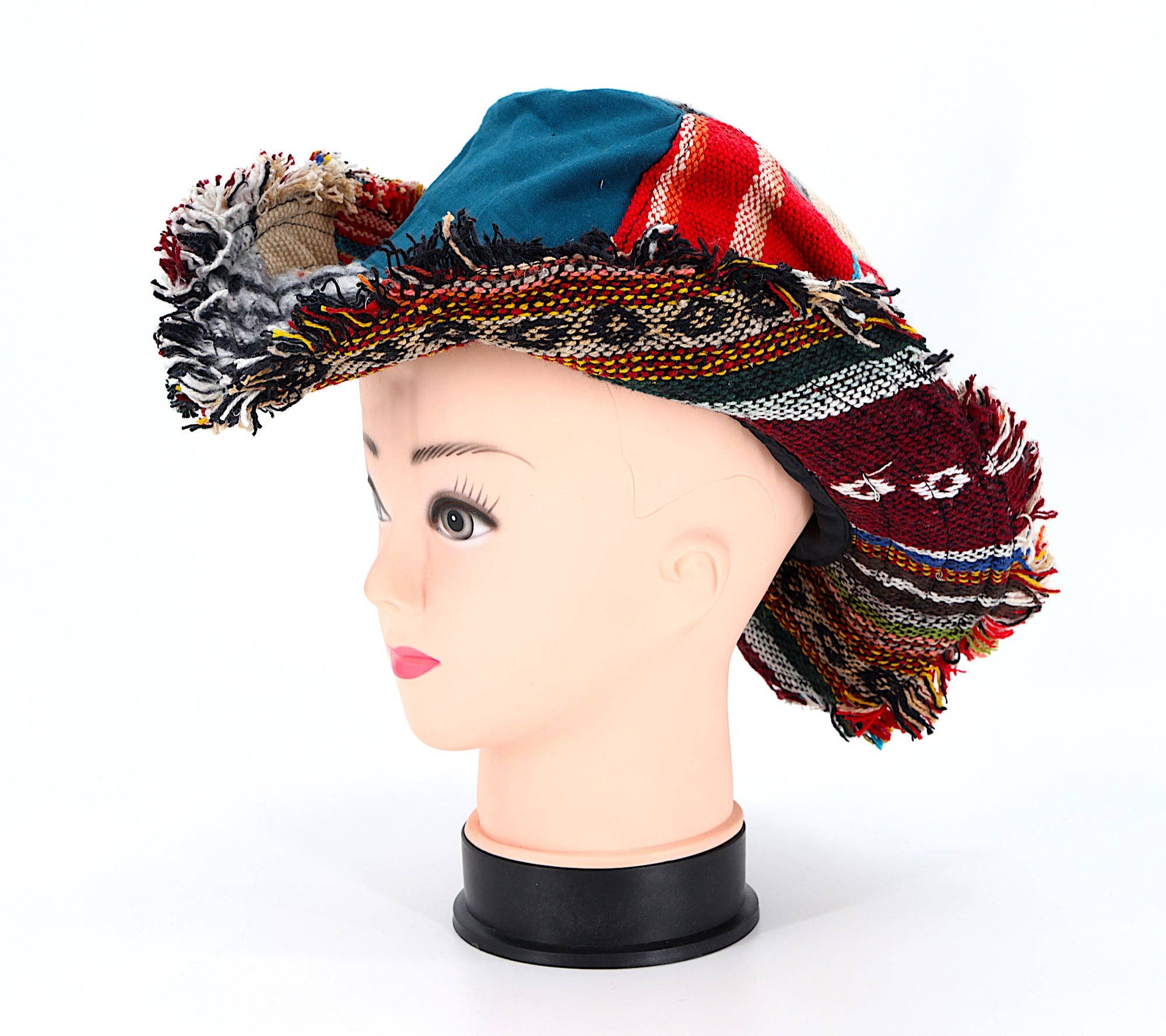 Himalaya Handmade – Chapéu de pescador - Mulher por atacado – Chapéu boêmio artesanal de retalhos hippie de cânhamo16