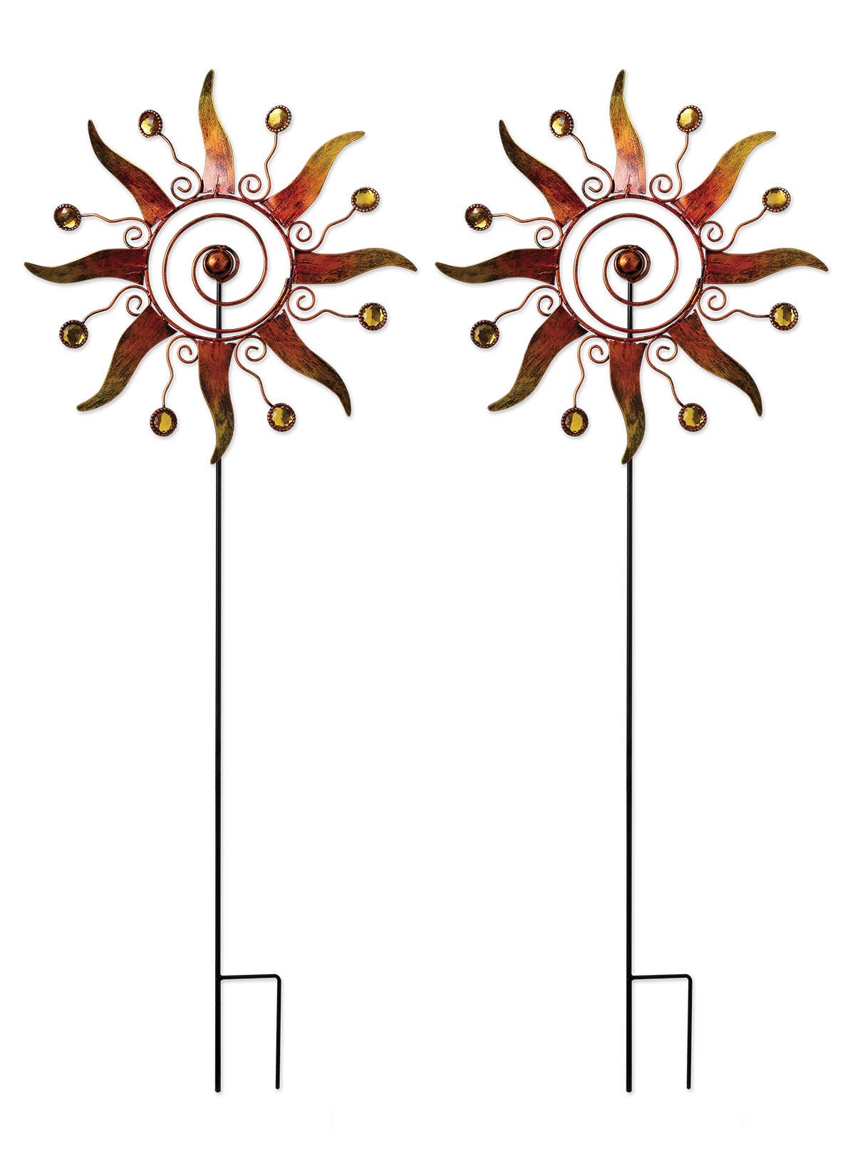 Sunset Vista Designs - Wholesale Garden/Lawn Stake - Celestial Spinner Stake 28"3