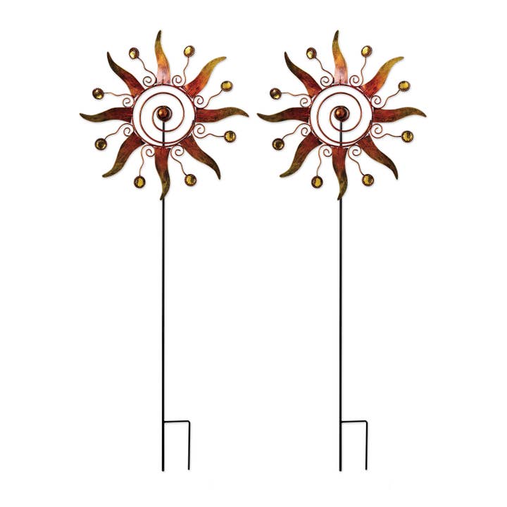 Sunset Vista Designs - Wholesale Garden/Lawn Stake - Celestial Spinner Stake 28"3